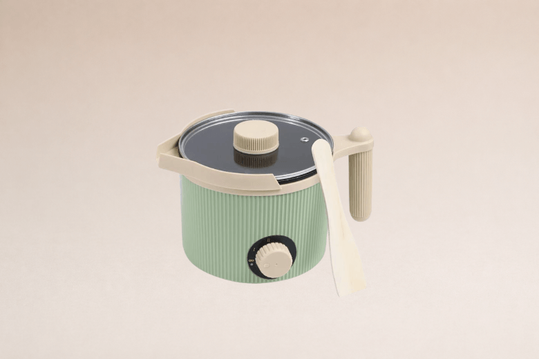 Fondoir à cire électrique vert 1,5L pour bougies et fondants parfumés