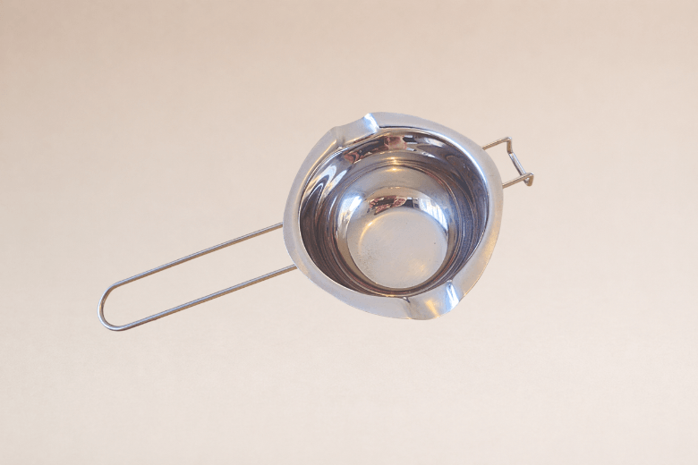 Récipient bain-marie en acier inoxydable pour fondre la cire à bougies