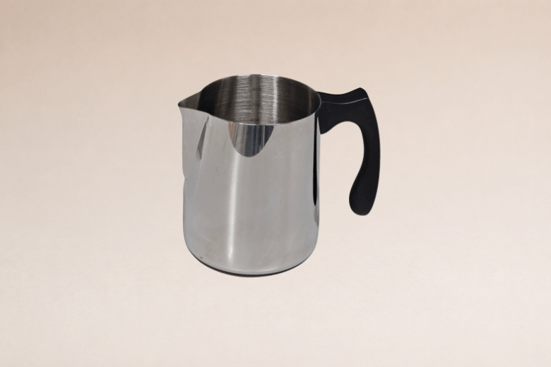 Bécher en acier inoxydable avec bec verseur d'une contenance de 800ml pour la fabrication de bougies.