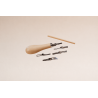 Set de Sculpture pour Bougies – 5 Pointes Précises & Manche Bois