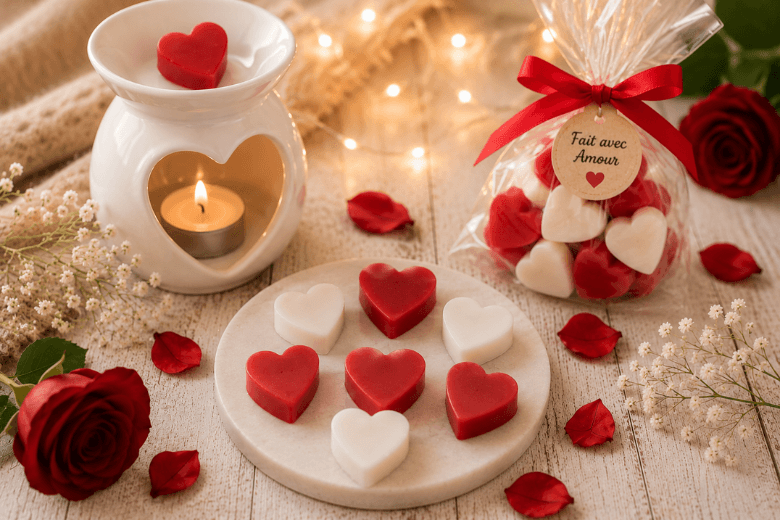 Moule en forme de cœur pour fondants parfumés ou décorations pour bougies