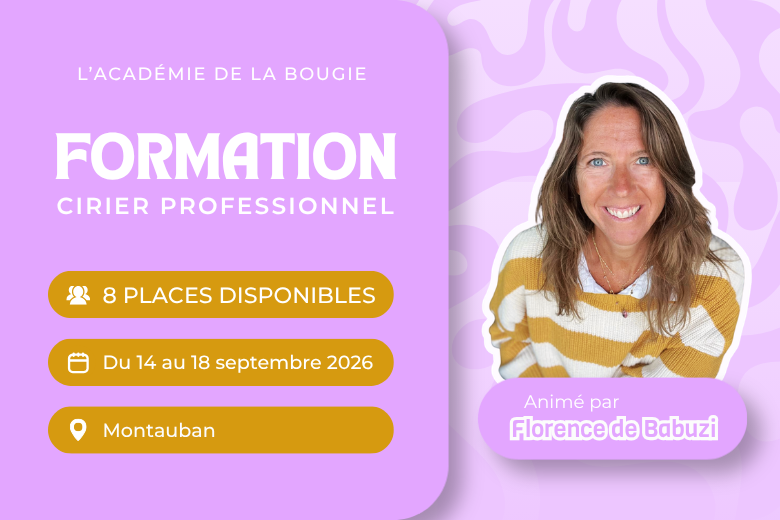 Formation bougies artisanales : créer sa gamme en 5 jours