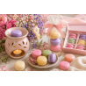 Ce moule  en forme de macarons vous permet de fabriquer de jolies fondants parfumés