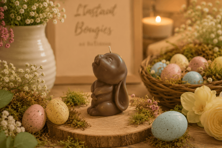 Moule pour bougies en forme de lapin pour les fêtes de Pâques