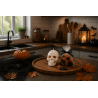 Moule en silicone tête de mort pour des bougies à Halloween