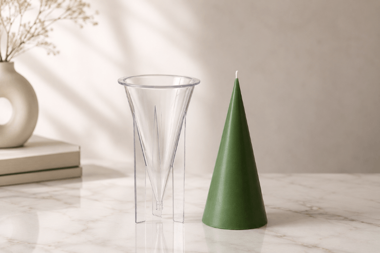 Moule Bougie Conique 6,5 x 14 cm - Créez, Inspirez, Illuminez