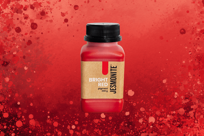 Pigment rouge vif liquide Jesmonite : colorant concentré