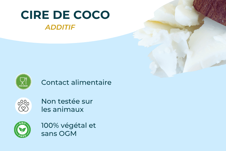 Cire de coco pour bougies coulées | Additif végétal premium
