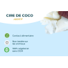Cire de coco pour bougies coulées | Additif végétal premium
