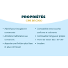 Cire de coco pour bougies coulées | Additif végétal premium