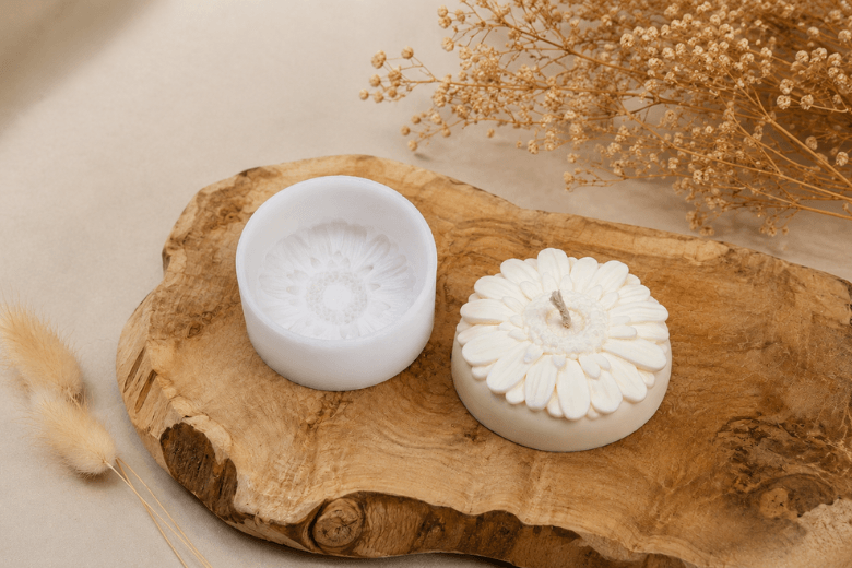 Moule Silicone Marguerite pour Bougies Artisanales