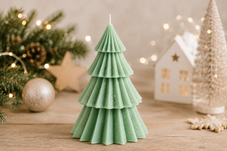 Moule Silicone Mon Beau Sapin Grand Modèle pour des bougies de Noël