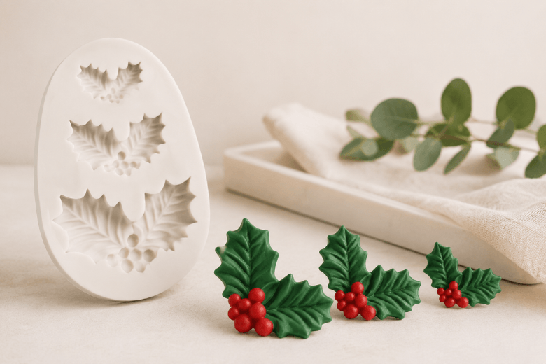 Moule Houx en Silicone pour des créations de Noël personnalisées