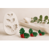 Moule Houx en Silicone pour des créations de Noël personnalisées