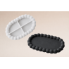 Moule silicone Plateau ovale pour créations en Jesmonite