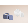 Moule Pot carré avec couvercle en silicone pour Jesmonite