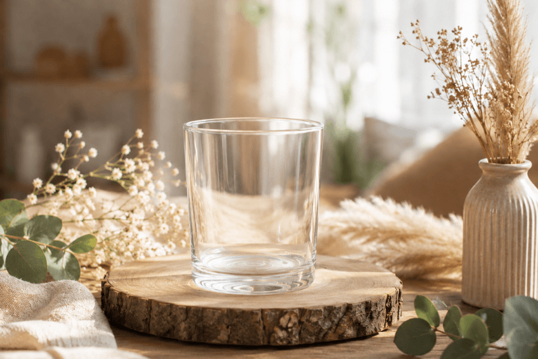 Contenant en verre 250ml pour la fabrication de Bougies Coulées