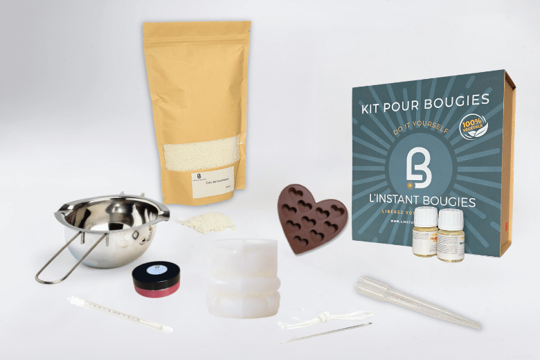 Kit "Joyeux anniversaire" pour bougie moulée et fondants parfumés