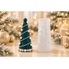 Moule sapin de Noel originale avec ses formes arrondies pour la fabrication de bougies.