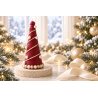 Moule sapin de Noel originale avec ses formes arrondies pour la fabrication de bougies.