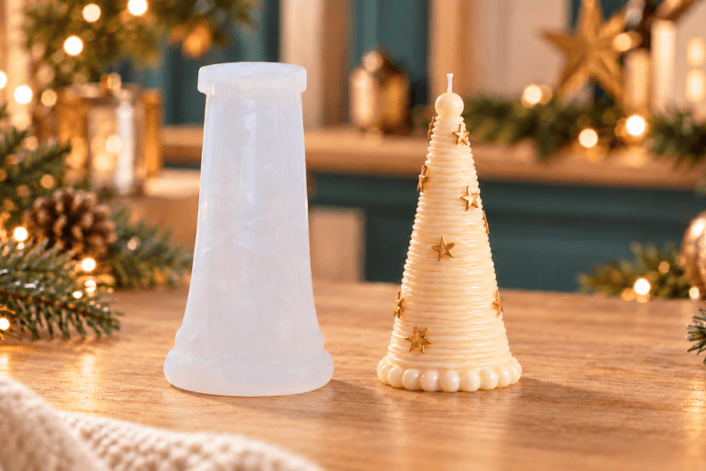 Moule sapin de Noël étoile en silicone