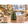 Moule silicone pour bougies en forme d'arbre de Noel élégant.