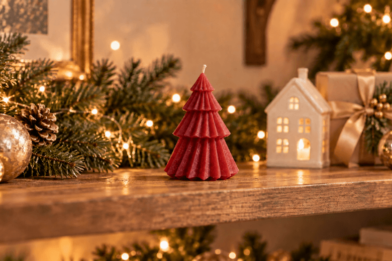 Moule en silicone en forme de sapin de Noel pour la fabrication de bougies moulées