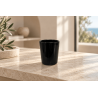 Verre noir brillant 200ML pour la fabrication de bougies parfumées.