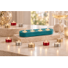 Coupelles pour bougies chauffe plat 39x18 de couleur or