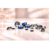 Coupelles pour bougies chauffe plat 39x18 de couleur bleu