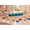 Coupelles pour bougies chauffe plat 39x18 de couleur bleu