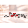 Coupelles pour bougies chauffe plat 39x18 de couleur rouge