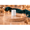 Contenants en verre blanc mat 90ml pour la création de bougies coulées.