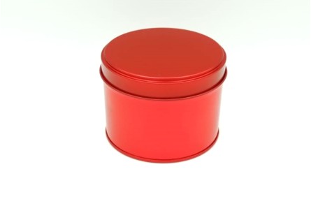 Boîte métal ronde Rouge