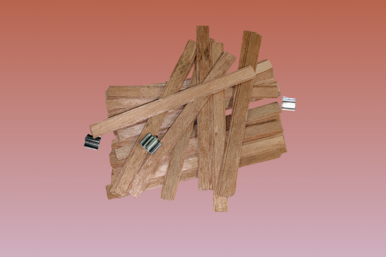 20 mèches bougies bois 13 cm supports Fabrication de Bougies - Loisirs créatifs