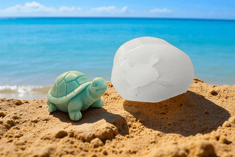 Lot De 6 Mini Moules Silicone 3D Tortue De Mer - Idéal Chocolat, Bonbons, Savon & Gâteaux